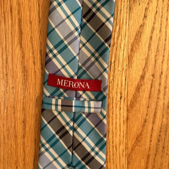 Merona men’s tie teal- blue -gray - Picture 2 of 3